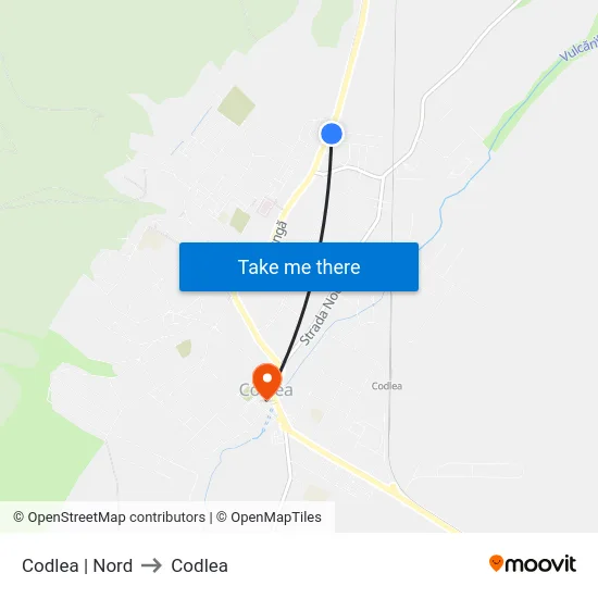 Codlea | Nord to Codlea map
