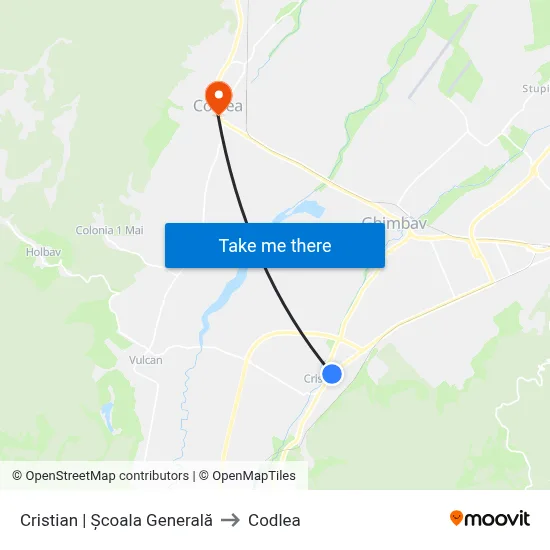 Cristian | Școala Generală to Codlea map