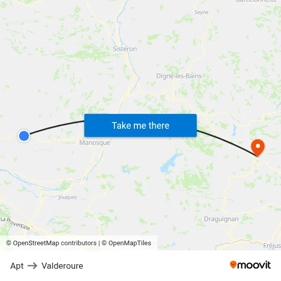 Apt to Valderoure map
