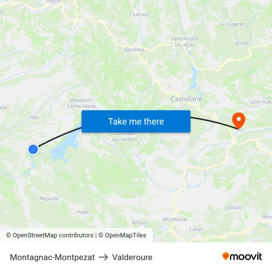Montagnac-Montpezat to Valderoure map