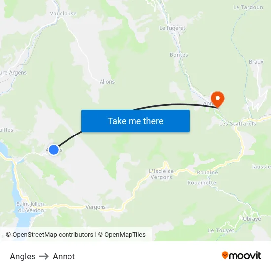 Angles to Annot map