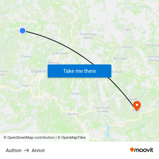 Authon to Annot map