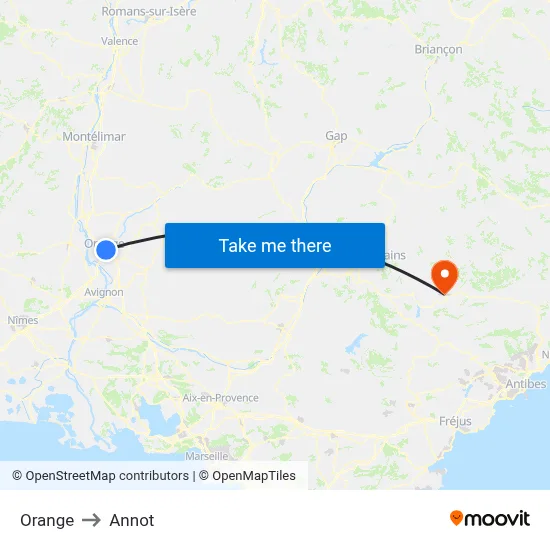 Orange to Annot map