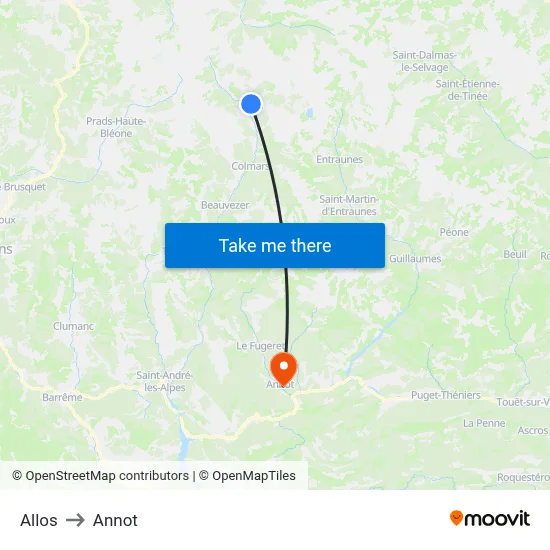 Allos to Annot map