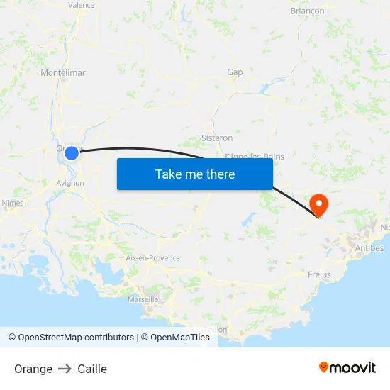 Orange to Caille map