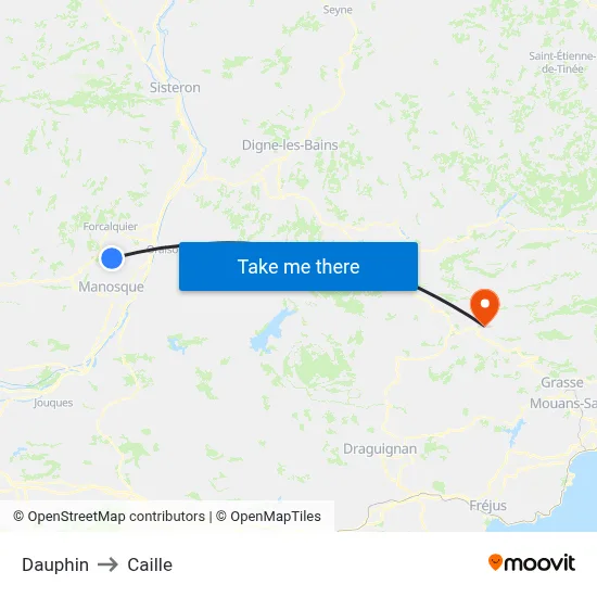 Dauphin to Caille map