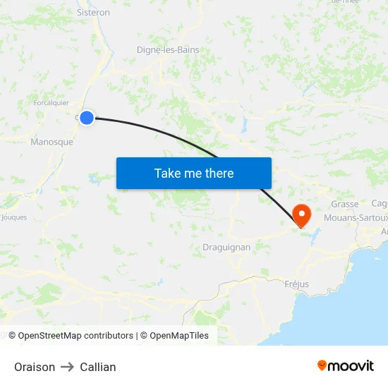 Oraison to Callian map