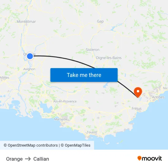 Orange to Callian map