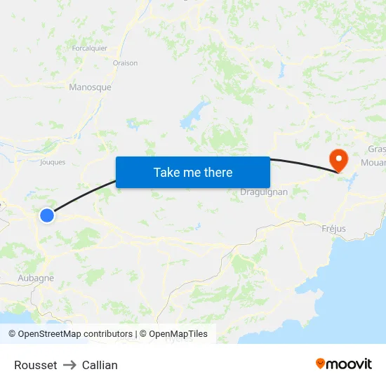 Rousset to Callian map