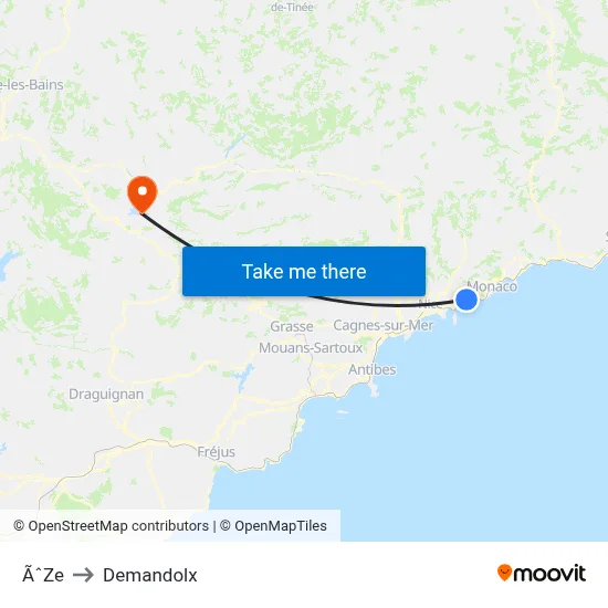 ÃˆZe to Demandolx map