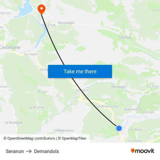 Seranon to Demandolx map