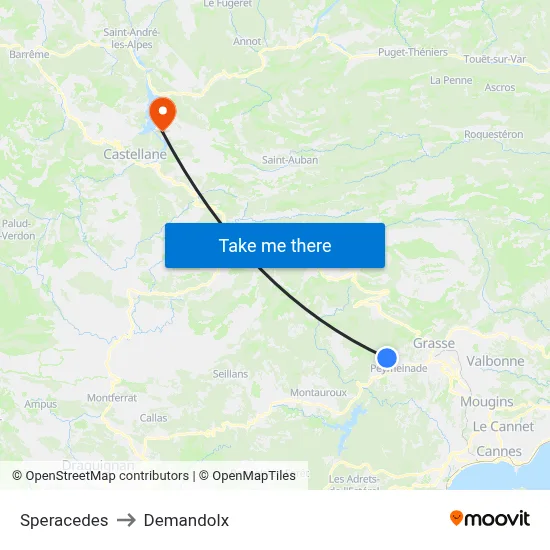 Speracedes to Demandolx map