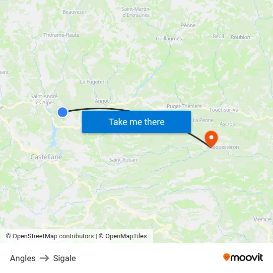 Angles to Sigale map