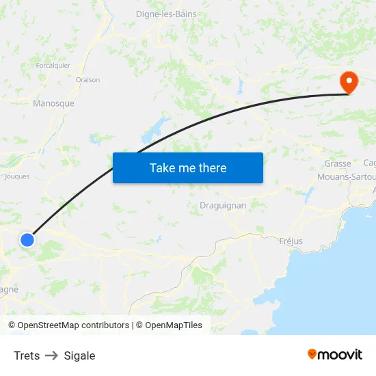 Trets to Sigale map