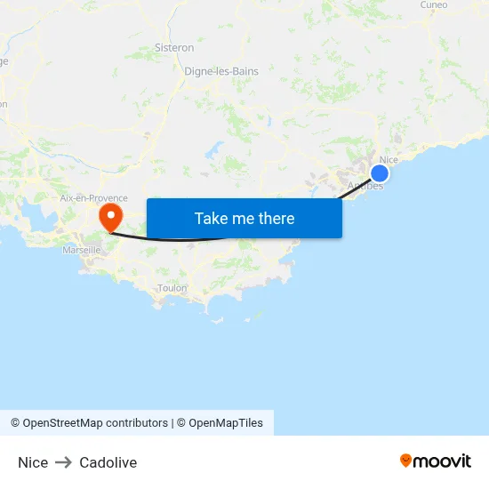 Nice to Cadolive map