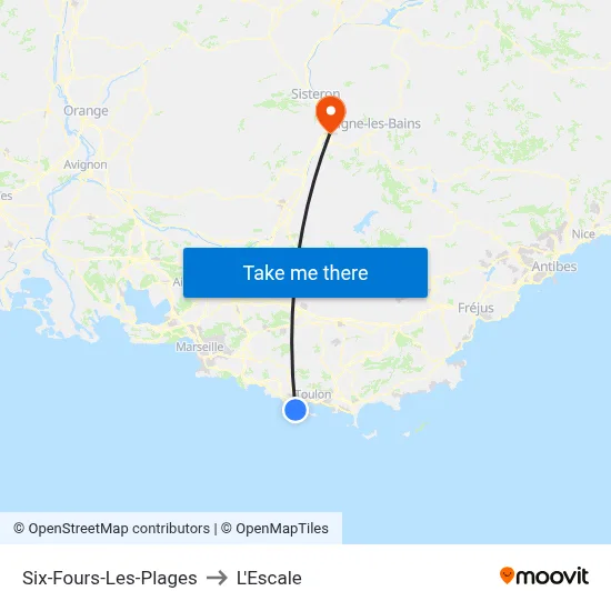 Six-Fours-Les-Plages to L'Escale map
