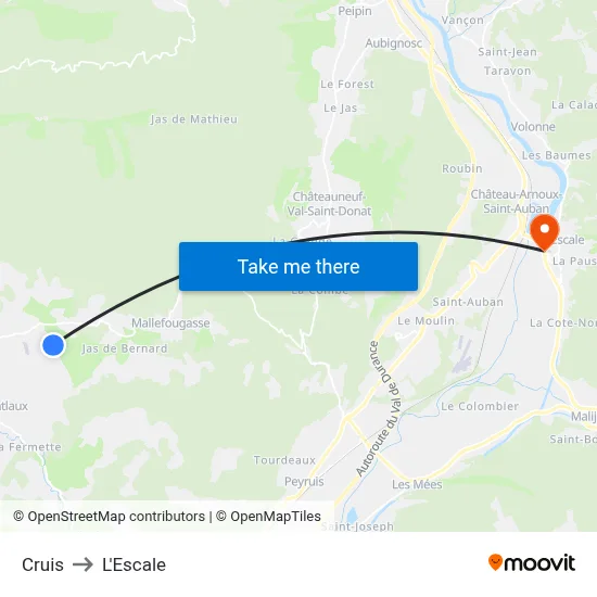 Cruis to L'Escale map