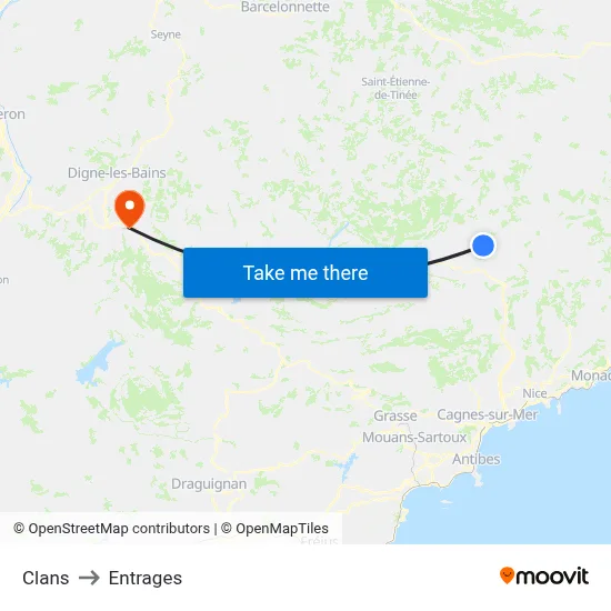 Clans to Entrages map