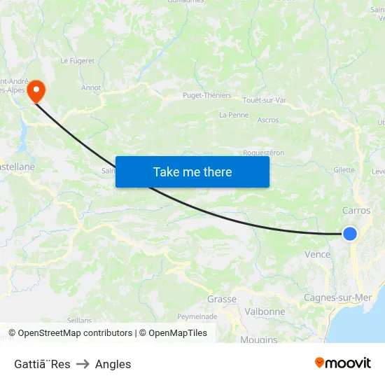 Gattiã¨Res to Angles map
