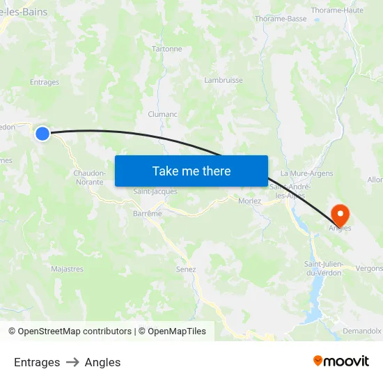 Entrages to Angles map