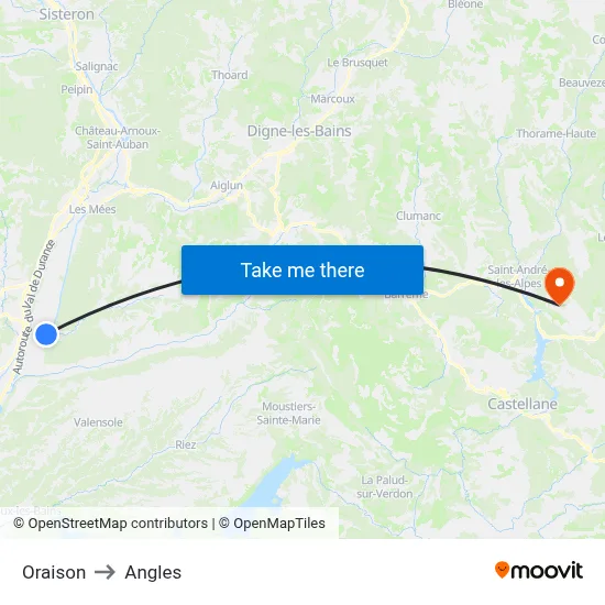Oraison to Angles map