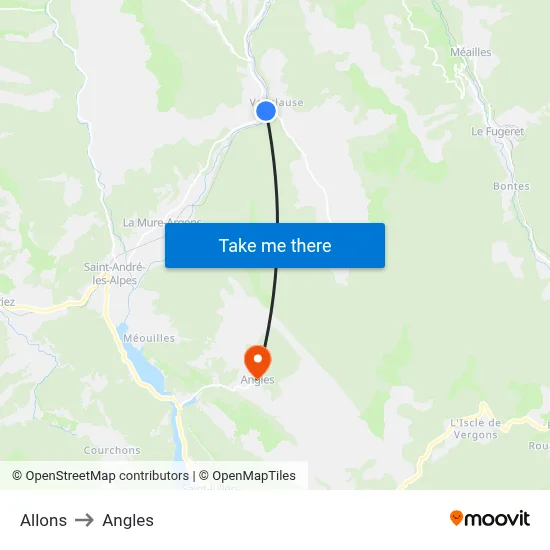 Allons to Angles map