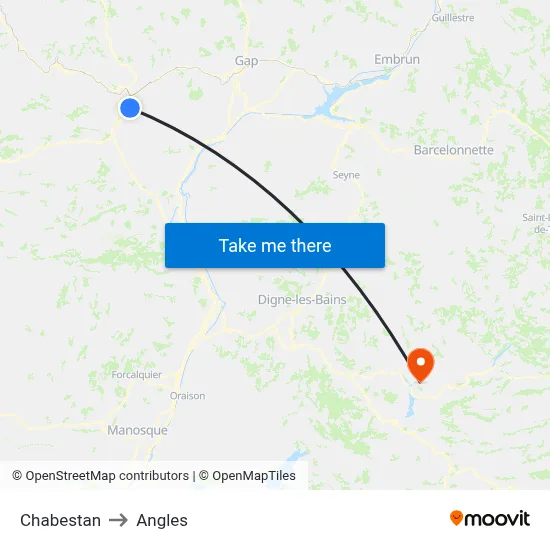Chabestan to Angles map
