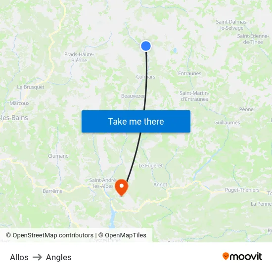 Allos to Angles map