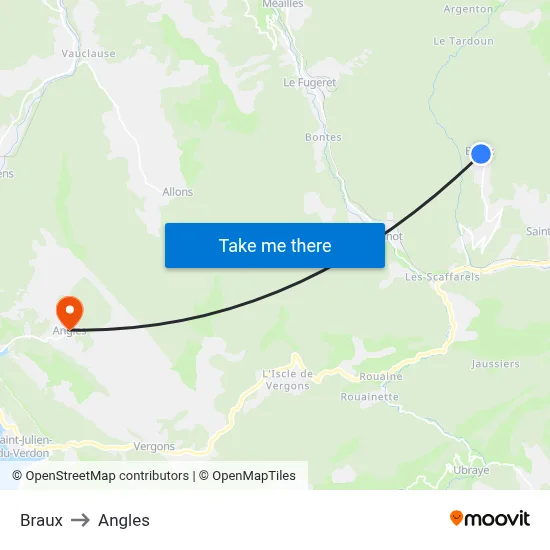 Braux to Angles map
