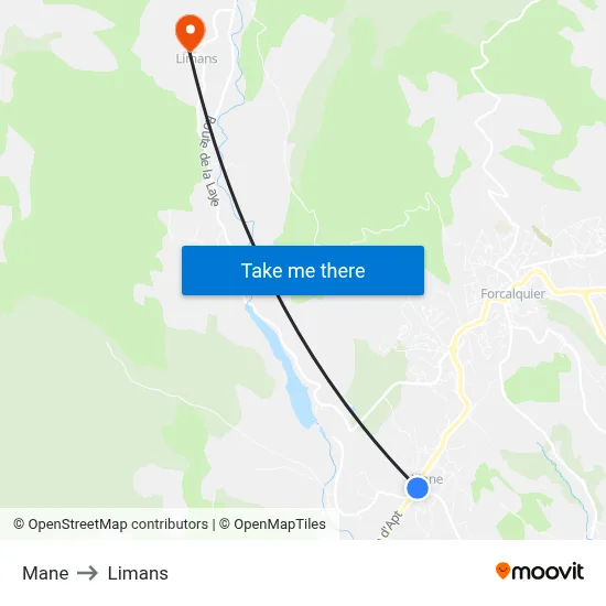 Mane to Limans map