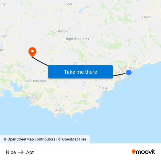 Nice to Apt map