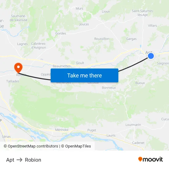 Apt to Robion map