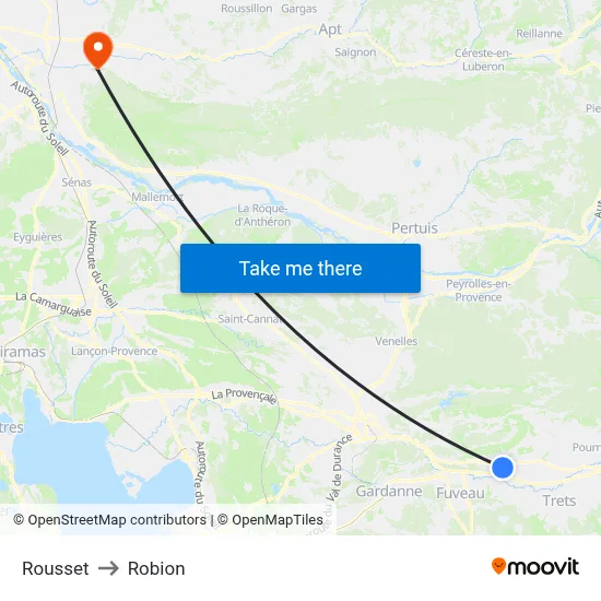 Rousset to Robion map