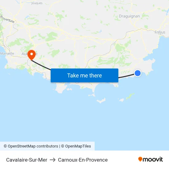 Cavalaire-Sur-Mer to Carnoux-En-Provence map