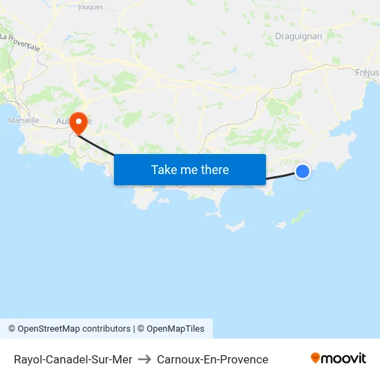 Rayol-Canadel-Sur-Mer to Carnoux-En-Provence map