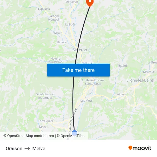 Oraison to Melve map