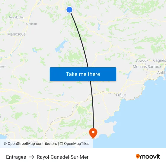 Entrages to Rayol-Canadel-Sur-Mer map