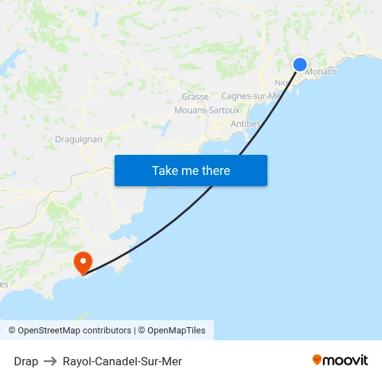 Drap to Rayol-Canadel-Sur-Mer map
