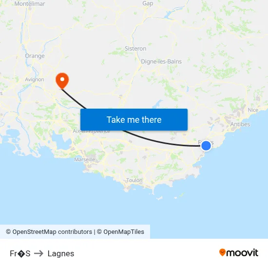 Fr�S to Lagnes map
