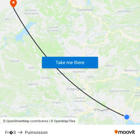 Fr�S to Puimoisson map