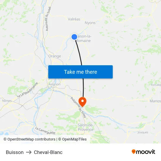 Buisson to Cheval-Blanc map