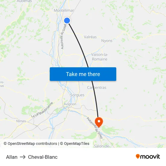 Allan to Cheval-Blanc map