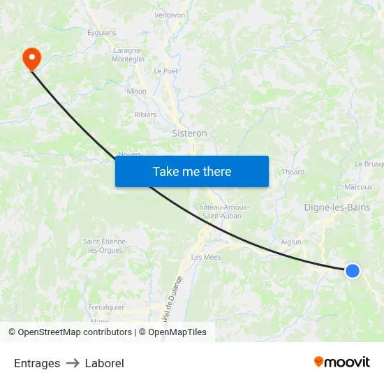 Entrages to Laborel map