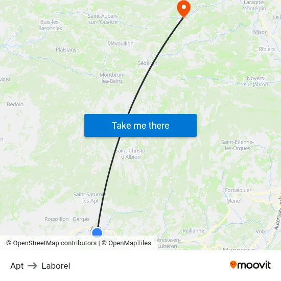 Apt to Laborel map