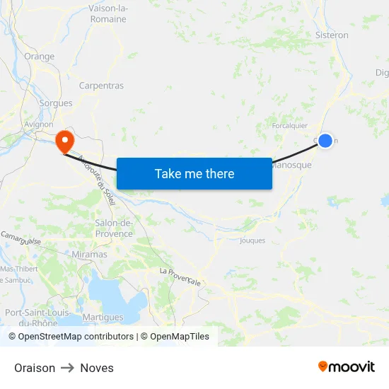 Oraison to Noves map
