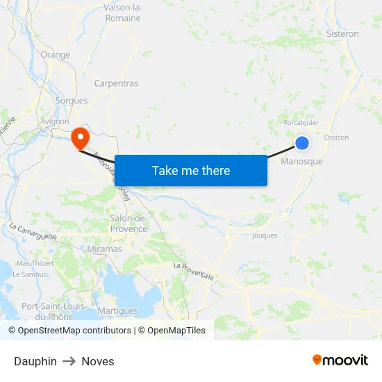 Dauphin to Noves map
