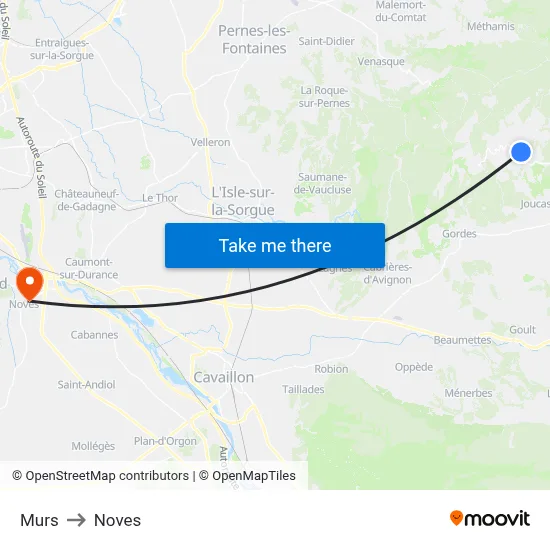 Murs to Noves map