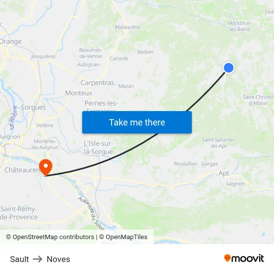Sault to Noves map