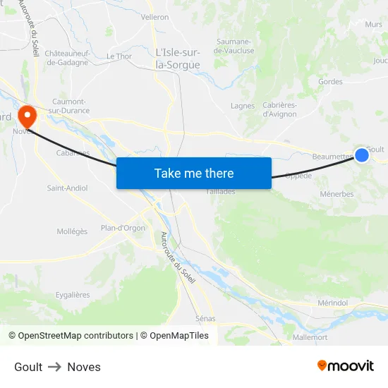 Goult to Noves map