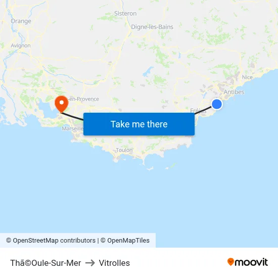 Thã©Oule-Sur-Mer to Vitrolles map